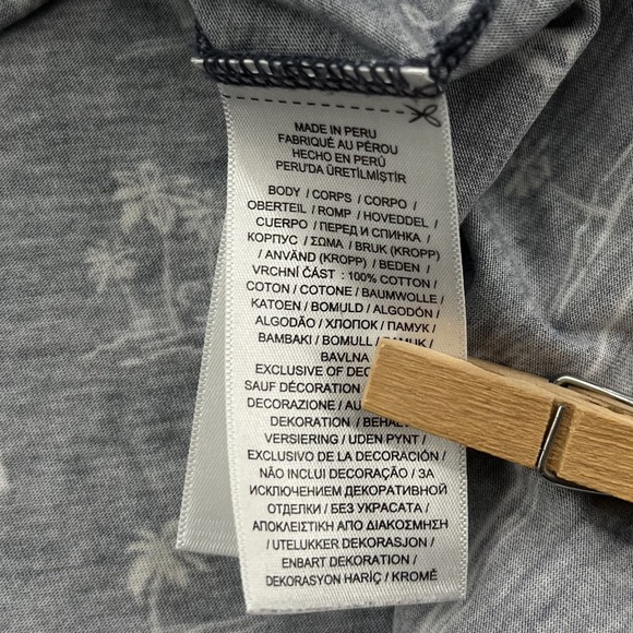 Polo Ralph Lauren Golf Resort Polo Shirt Mens L Tennis Palm Print SS Blue EUC - Picture 8 of 12